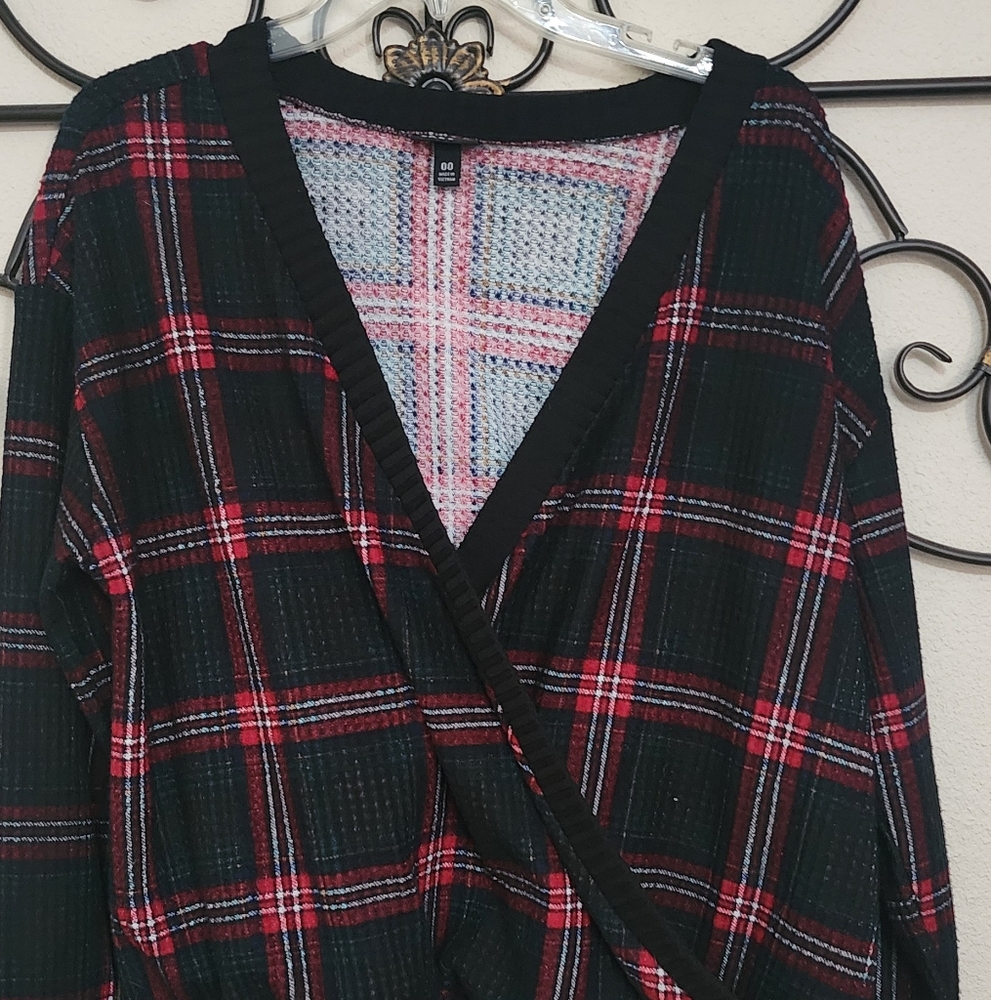 Torrid Multicolor Plaid Cardigan
